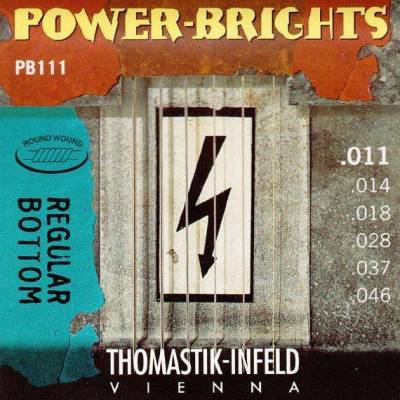 Power Brights Regular Bottom Guitar Strings - Medium