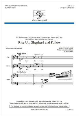 Rise Up, Shepherd and Follow - Spiritual/Hahn - 2pt