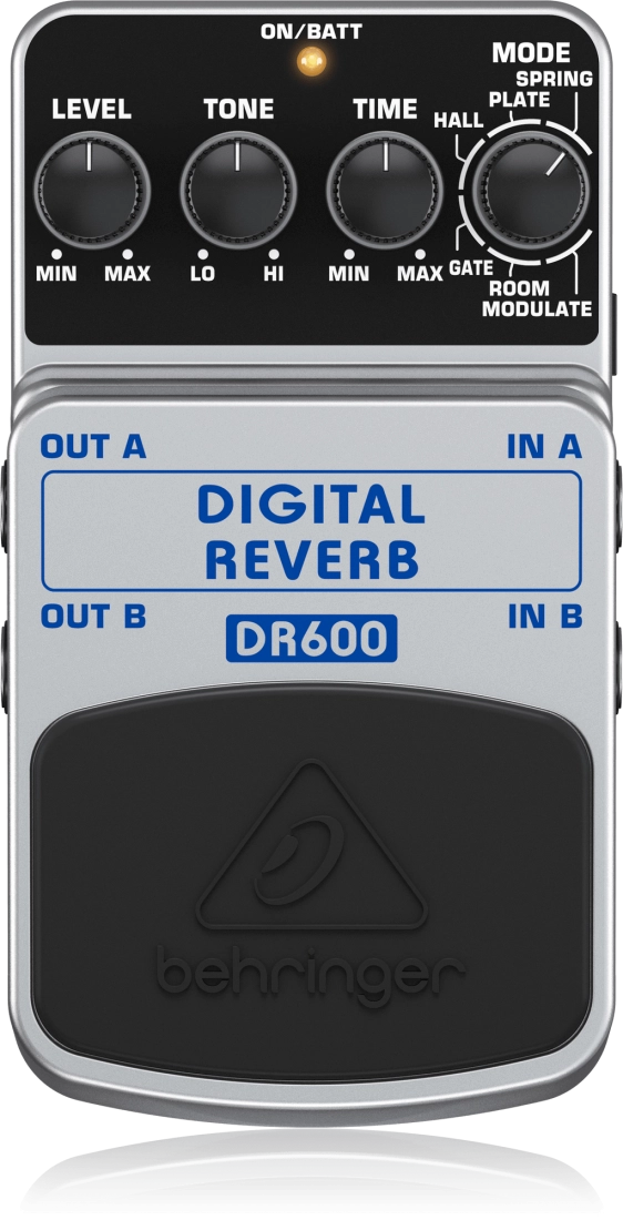 DR600 Digital Stereo Reverb Effects Pedal