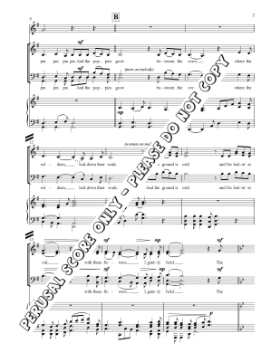 And the Poppies Grow - Forward-Houriet/Nickel - SATB