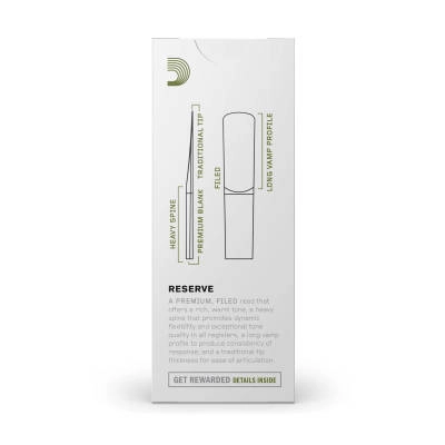 Reserve Tenor Saxophone Reeds - Strength 3.0, 5/Box