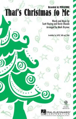 Hal Leonard - Thats Christmas to Me - Hoying/Olusola/Brymer - SAB
