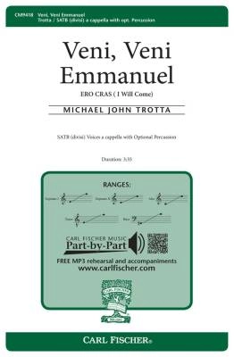 Carl Fischer - Veni, Veni Emmanuel ERO CRAS ( I Will Come) - Trotta - SATB