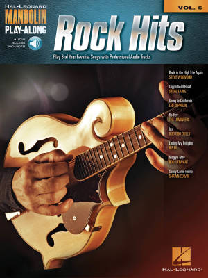 Rock Hits: Mandolin Play-Along Volume 6 - Book/Audio Online