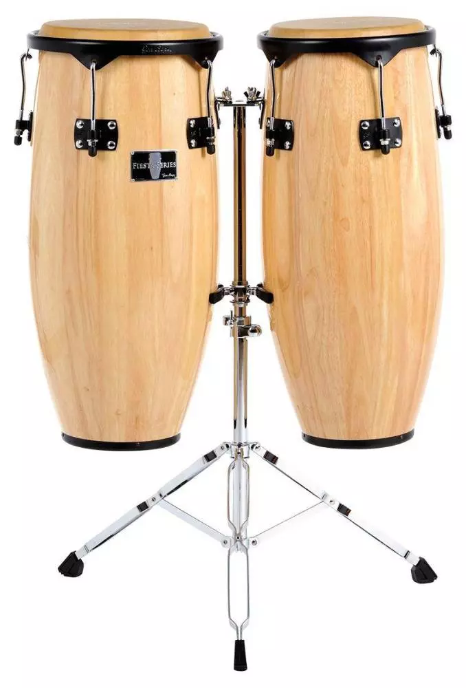 Fiesta 10 & 11\'\' Congas w/Stand - Natural