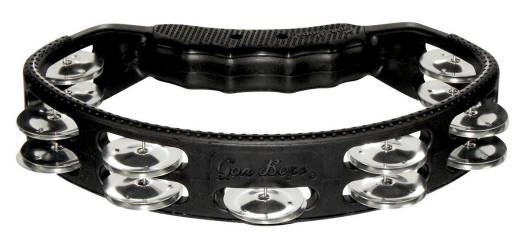 Tambourine with Aluminum Jingles - Black