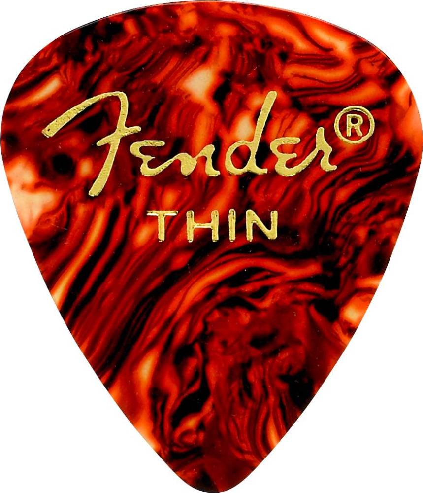 351 Classic Celluloid Guitar Picks 12-Pack - Shell - Thin