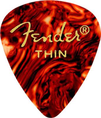 351 Classic Celluloid Guitar Picks 12-Pack - Shell - Thin