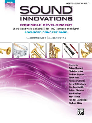 Alfred Publishing - Sound Innovations for Concert Band: Ensemble Development for Advanced Concert Band - Boonshaft/Bernotas - Baritone/Euphonium B.C.