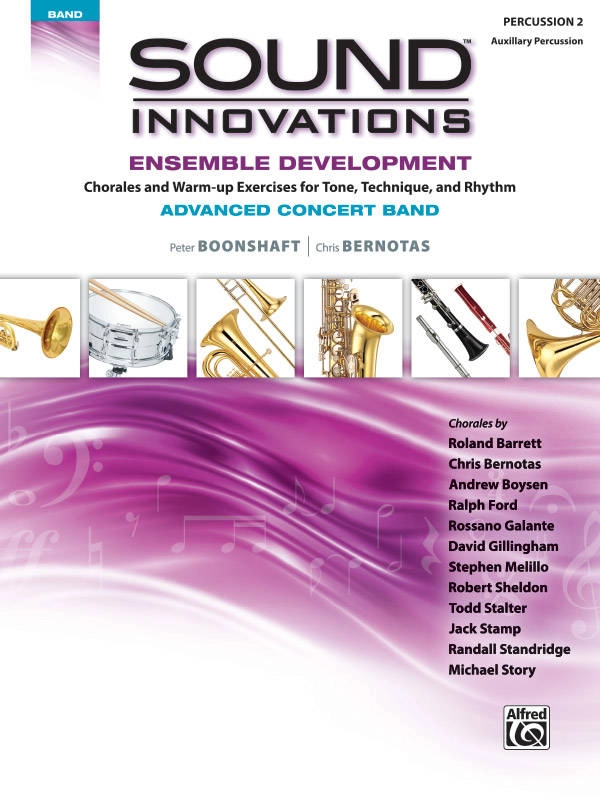 Sound Innovations for Concert Band: Ensemble Development for Advanced Concert Band - Percussion 2 (Auxillary Percussion) - Book