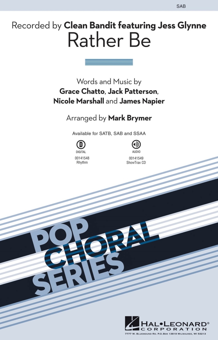 Rather Be - Pentatonix/Brymer - SAB