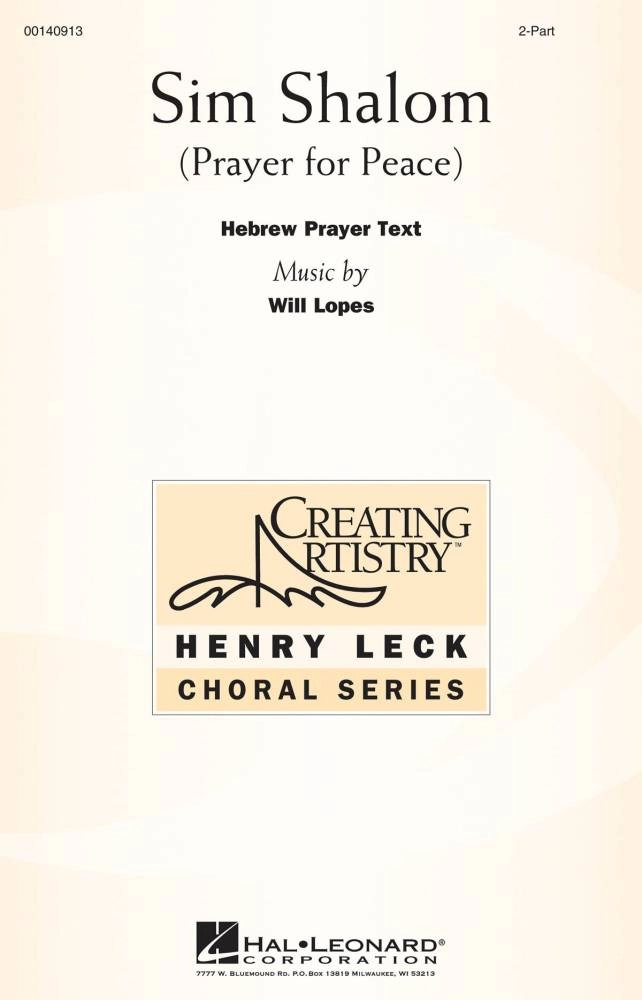 Sim Shalom (A Prayer for Peace) - Hebrew/Lopes - 2pt Treble