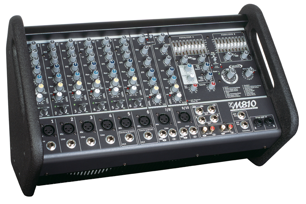 Yorkville Micromix 800Watt Stereo 10 Channel Powered Mixer Long