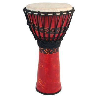 Toca Percussion - Djemb Freestyle  cordes - 9 pouces - Bali Red