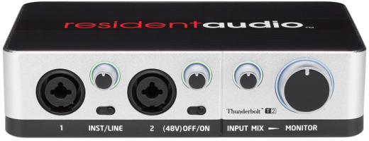 Resident Audio - T2 24/96 2-in/2-out Thunderbolt Audio Interface