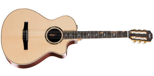 Taylor Guitars - 812ce-N Grand Concert Nylon Spruce/Rosewood Acoustic/Electric Guitar w/ Cutaway and Case