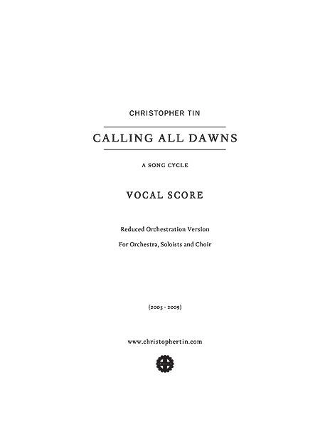 Calling All Dawns - Tin - SATB