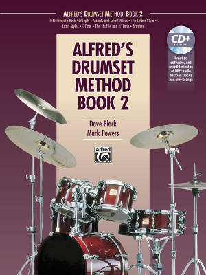 Alfred Publishing - Alfreds Drumset Method, Book 2 - Black/Powers - Book/CD