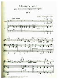 Polonaise de concert en R majeur Op. 4 - Wieniawski - Violin/Piano