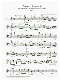 Polonaise de concert en R majeur Op. 4 - Wieniawski - Violin/Piano