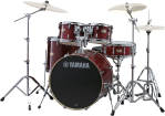 Yamaha - Stage Custom Birch 6-Piece Drum Kit (22,10,12,14,16,SD) with Hardware - Cranberry Red