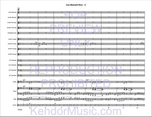 Any Moment Now - Ninmer - Jazz Ensemble - Gr. Medium