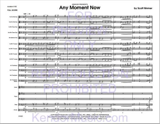 Any Moment Now - Ninmer - Jazz Ensemble - Gr. Medium