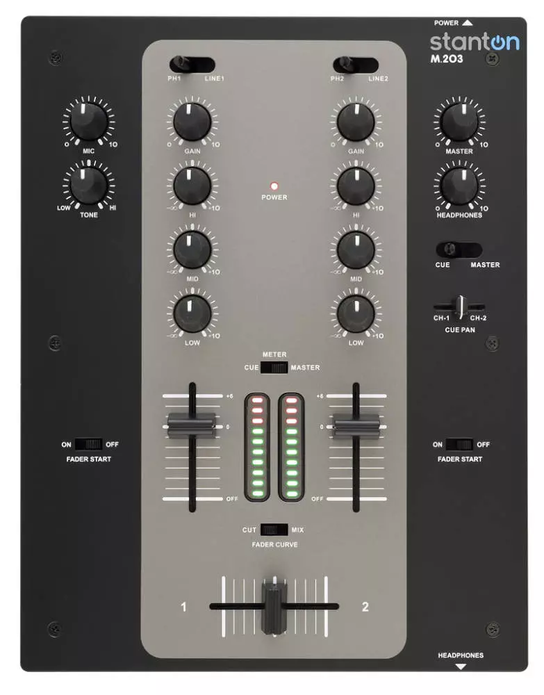 2-Channel 10\'\' Compact DJ Mixer