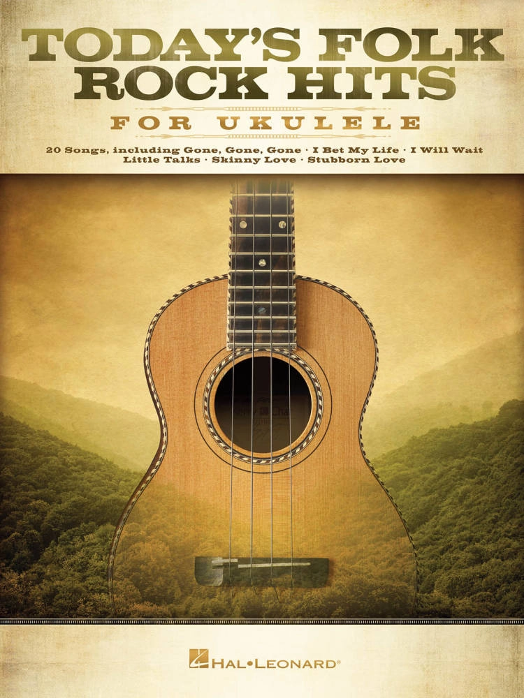 Today\'s Folk Rock Hits for Ukulele - Book