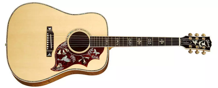 Hummingbird Custom Koa Acoustic Guitar - Natural Finish