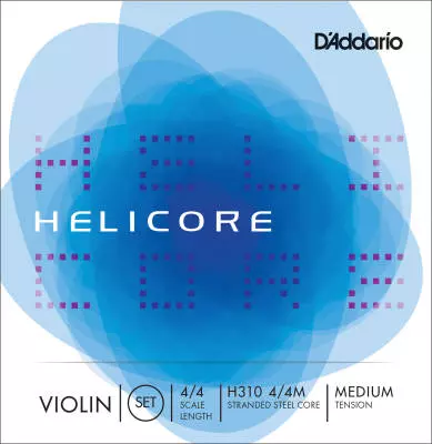 Helicore Violin Medium Tension Strings 4/4