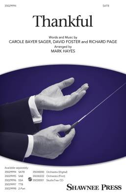 Thankful - Sager/Foster/Page/Hayes - SATB