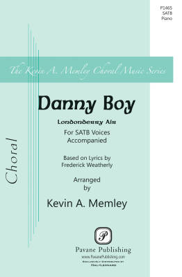 Pavane Publishing - Danny Boy - Memley - SATB