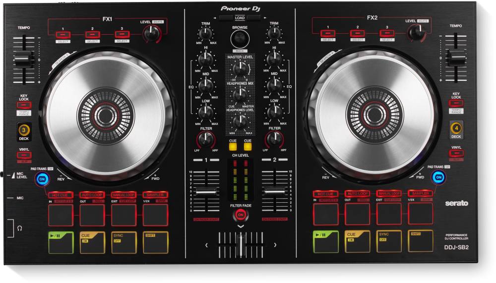 Pioneer DJ - DDJ-SB2 - 2-Channel Software Controller for Serato DJ Intro