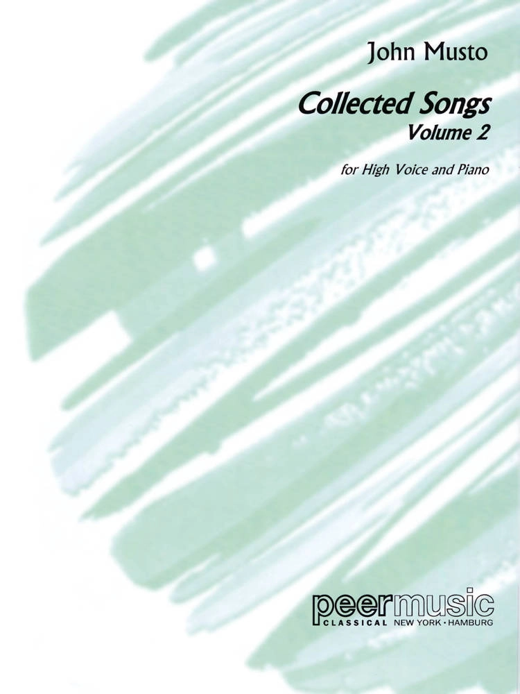 John Musto - Collected Songs: Volume 2 - High Voice/Piano - Book