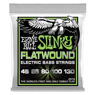 Ernie Ball - 5-String Slinky Flatwound Bass Strings 45-130