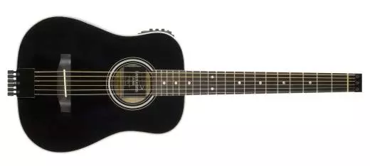 AG-200EQ Acoustic/Electric Travel Guitar with Gig Bag - Black
