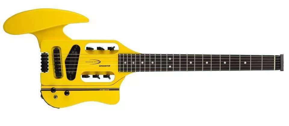 Speedster Hot-Rod Electric Travel Guitar w/ Gig Bag - Yellow