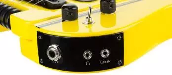 Speedster Hot-Rod Electric Travel Guitar w/ Gig Bag - Yellow