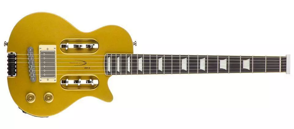 EG-1 Custom Electric Travel Guitar w/Gig Bag - Gold