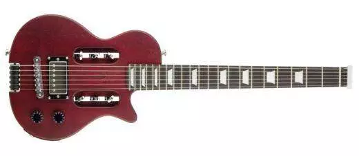 EG-1 Standard V2 Electric Travel Guitar w/ Deluxe Gig Bag - Red