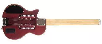 EG-1 Standard V2 Electric Travel Guitar w/ Deluxe Gig Bag - Red