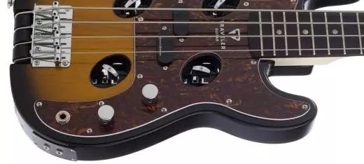 TB-4P Bass Travel Guitar w/ Gig Bag - Sunburst