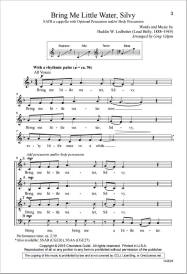 Bring Me Little Water, Silvy - Ledbetter/Gilpin - SATB