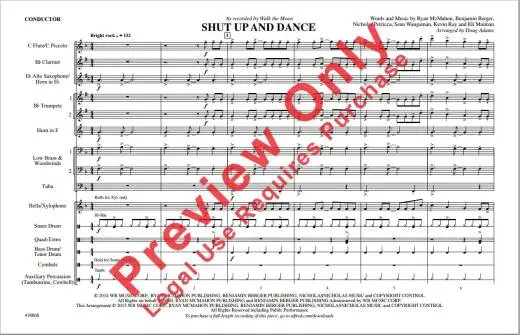 Shut Up and Dance - Adams - Marching Band - Gr. 2