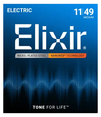 Elixir Strings - NANOWEB Electric Medium Strings 11-49