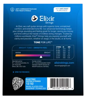 NANOWEB Electric Heavy Strings 12-52