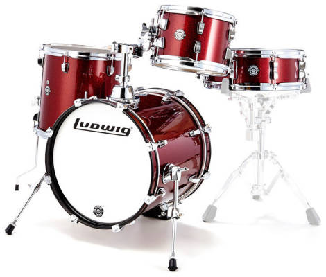 Breakbeats 4-Piece Shell Pack 16/10/13/14 - Wine Red Sparkle