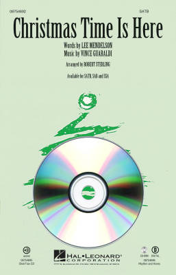 Hal Leonard - Christmas Time Is Here - Mendelson /Guaraldi /Sterling - Rhythm/Strings CD-ROM