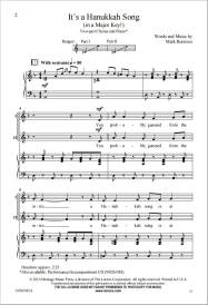It\'s a Hanukkah Song (in a Major Key!) - Burrows - 2pt